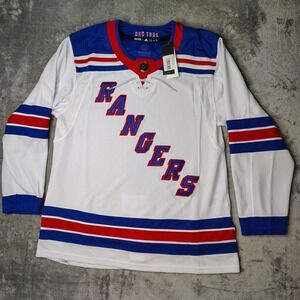 New York Rangers Adidas Jersey Size 54‎ White Away Spellout Authentic Primegreen